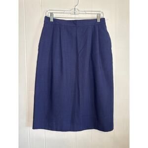Vintage navy pleated school girl skirt